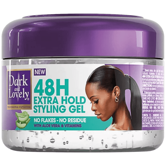 Dark and Lovely 48H Extra Hold Styling Gel 250ml long-lasting no flake
